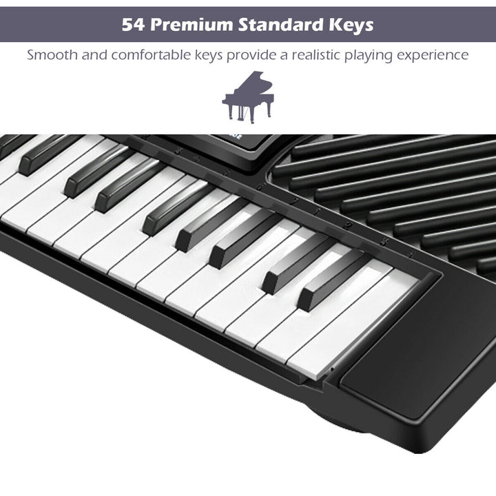 54 Keys Electronic Music Keyboard Kid Piano Organ W/Mic and Adapter Image 6