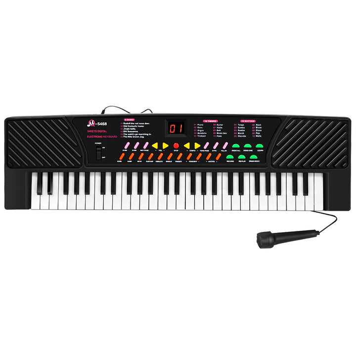 54 Keys Electronic Music Keyboard Kid Piano Organ W/Mic and Adapter Image 9