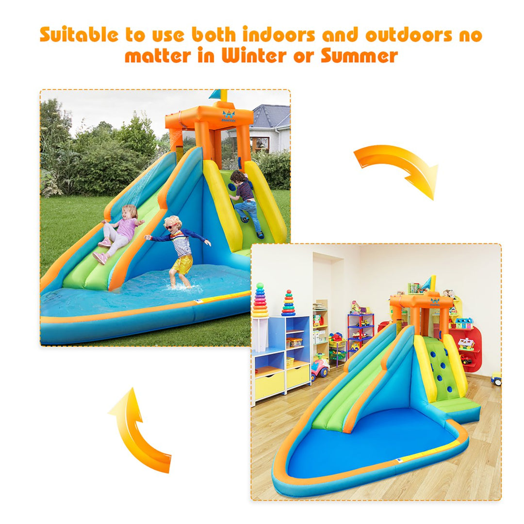 Kids Bounce House Castle Splash Water Pool Without Blower Image 7