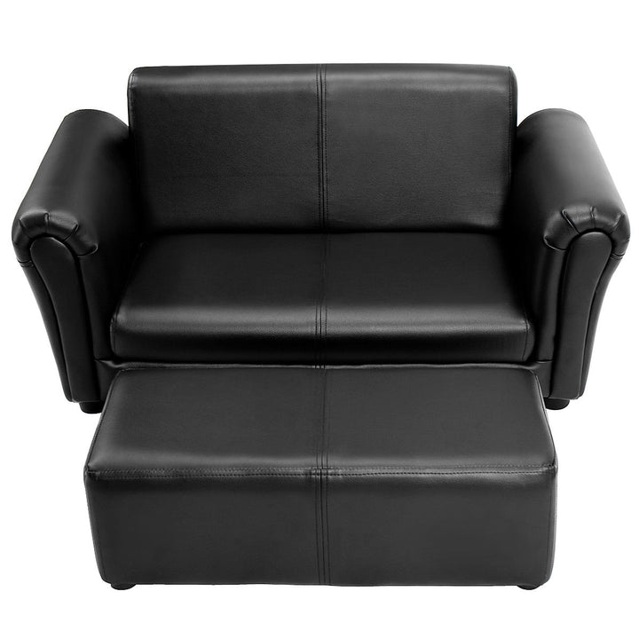 Kids Sofa Armrest Chair Couch Lounge in Black Image 7