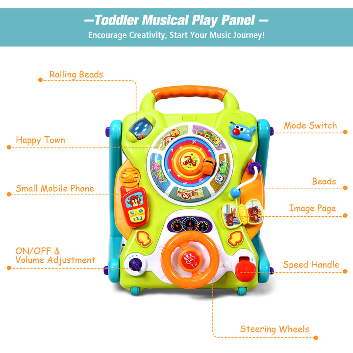 3 in 1 Sit to Stand Learning Walker Kids Activity Center Image 7