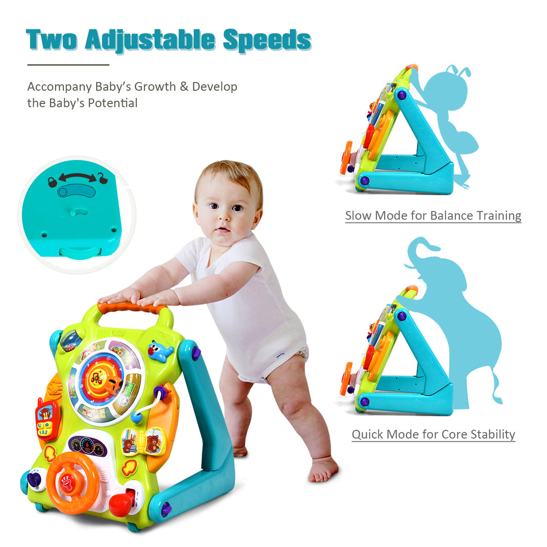 3 in 1 Sit to Stand Learning Walker Kids Activity Center Image 8