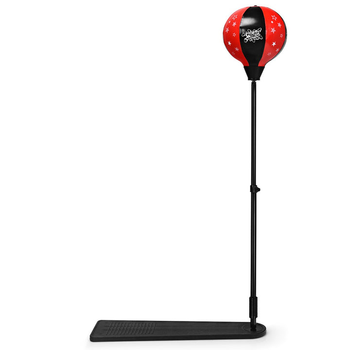 Kids Punching Bag w/Adjustable Stand Boxing Gloves Boxing Set Red Image 10