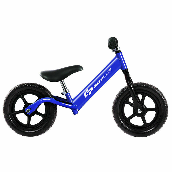 12 Balance Bike Classic Kids No-Pedal Learn To Ride Pre Bike w/ Adjustable SeatBlue Image 9