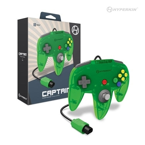 Nintendo 64 Captain Premium Controller For N64 (Lime Green) - Hyperkin Image 1