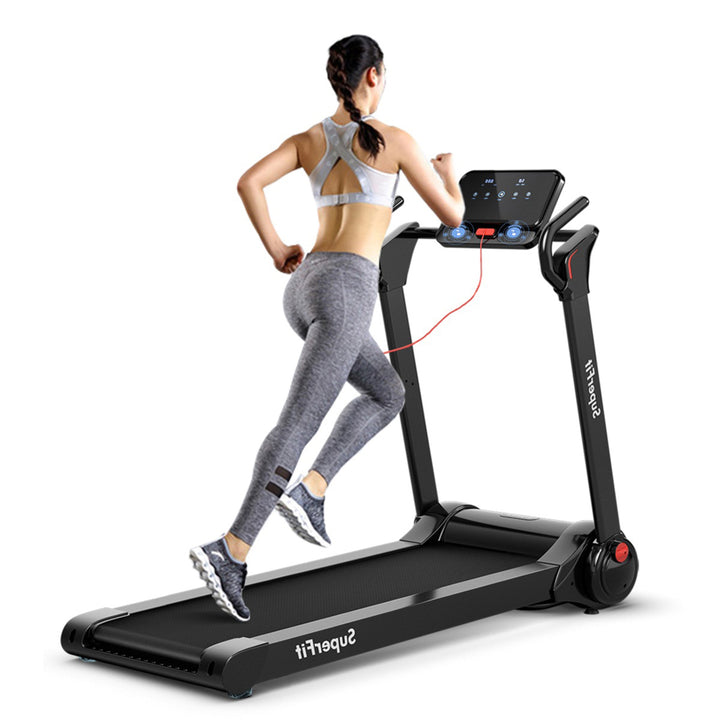 Folding 2.25HP Electric Treadmill Running Machine w/ LED Display Image 4