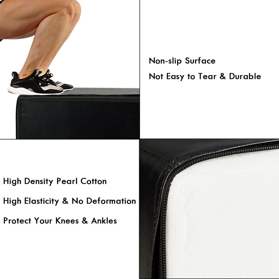 Fitness 3 in 1 Foam Jumping Box Plyometric Box for Jump Training Image 9