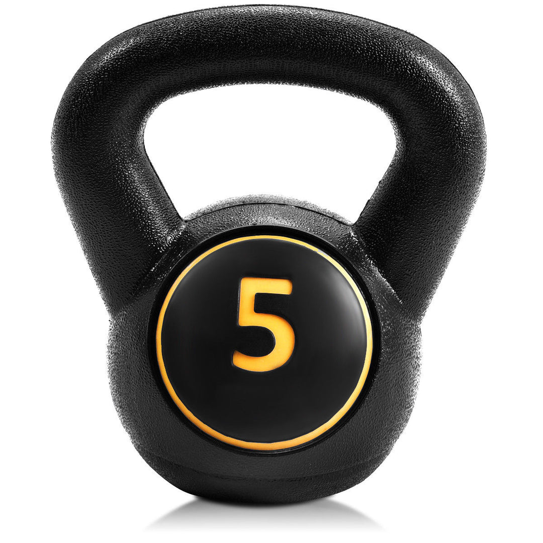 3PC Vinyl Kettlebell Kit Body Muscles Training Weights Set Image 10