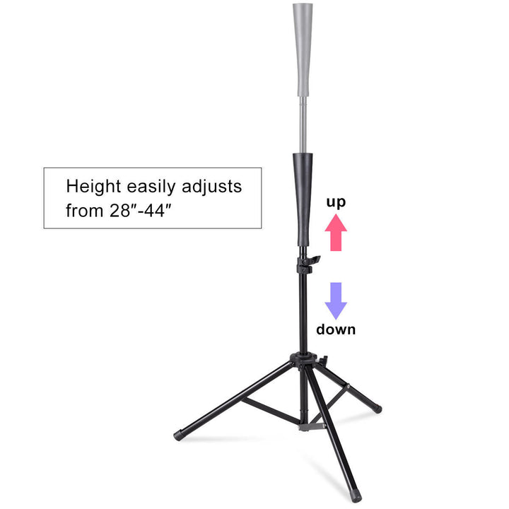 Baseball Softball Batting Tee Tripod Training Height Adjustable 28 - 44 Image 7