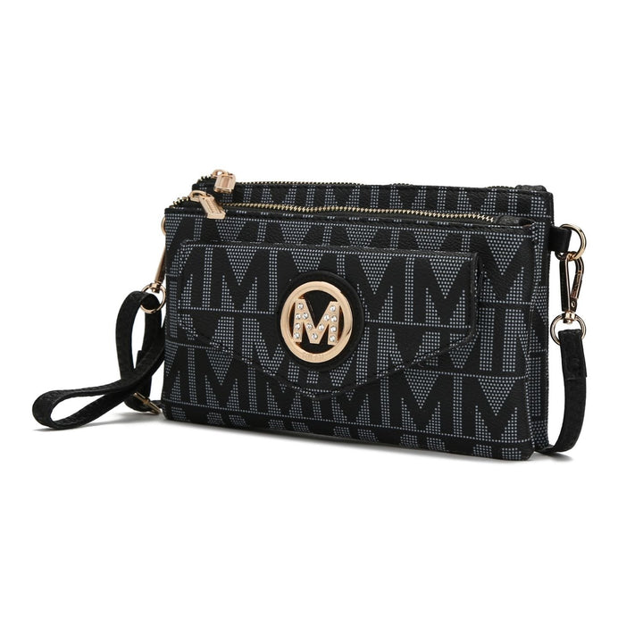 MKF Collection Manny M Signature Crossbody Bag Vegan Leather Wristlet Bag by Mia K. Image 3