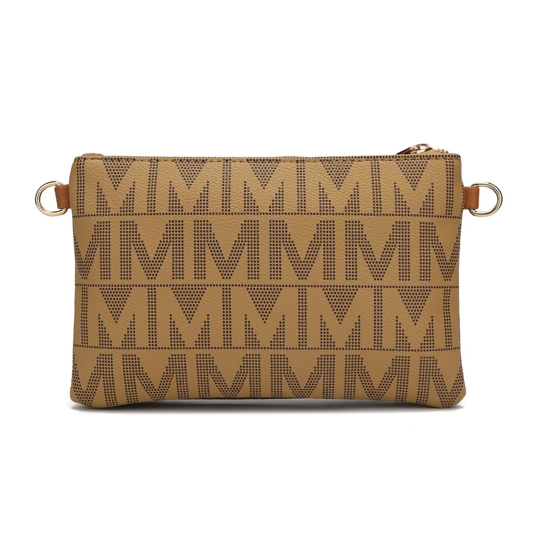 MKF Collection Manny M Signature Crossbody Bag Vegan Leather Wristlet Bag by Mia K. Image 6