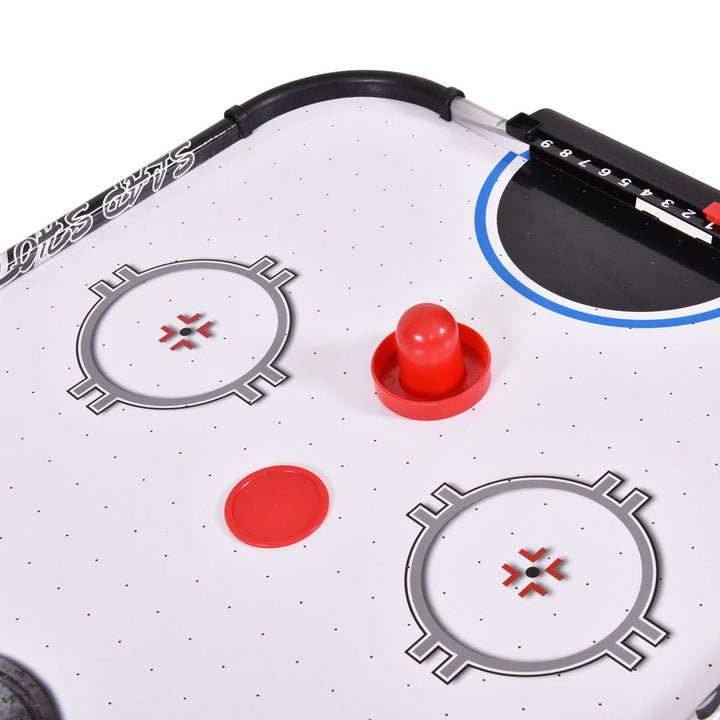 42Air Powered Hockey Table Game Room Indoor Sport Electronic Scoring 2 Pushers Image 6