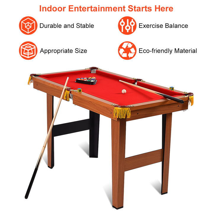 48 Mini Table Top Pool Table Game Billiard Set Cues Balls Gift Indoor Sports Image 8