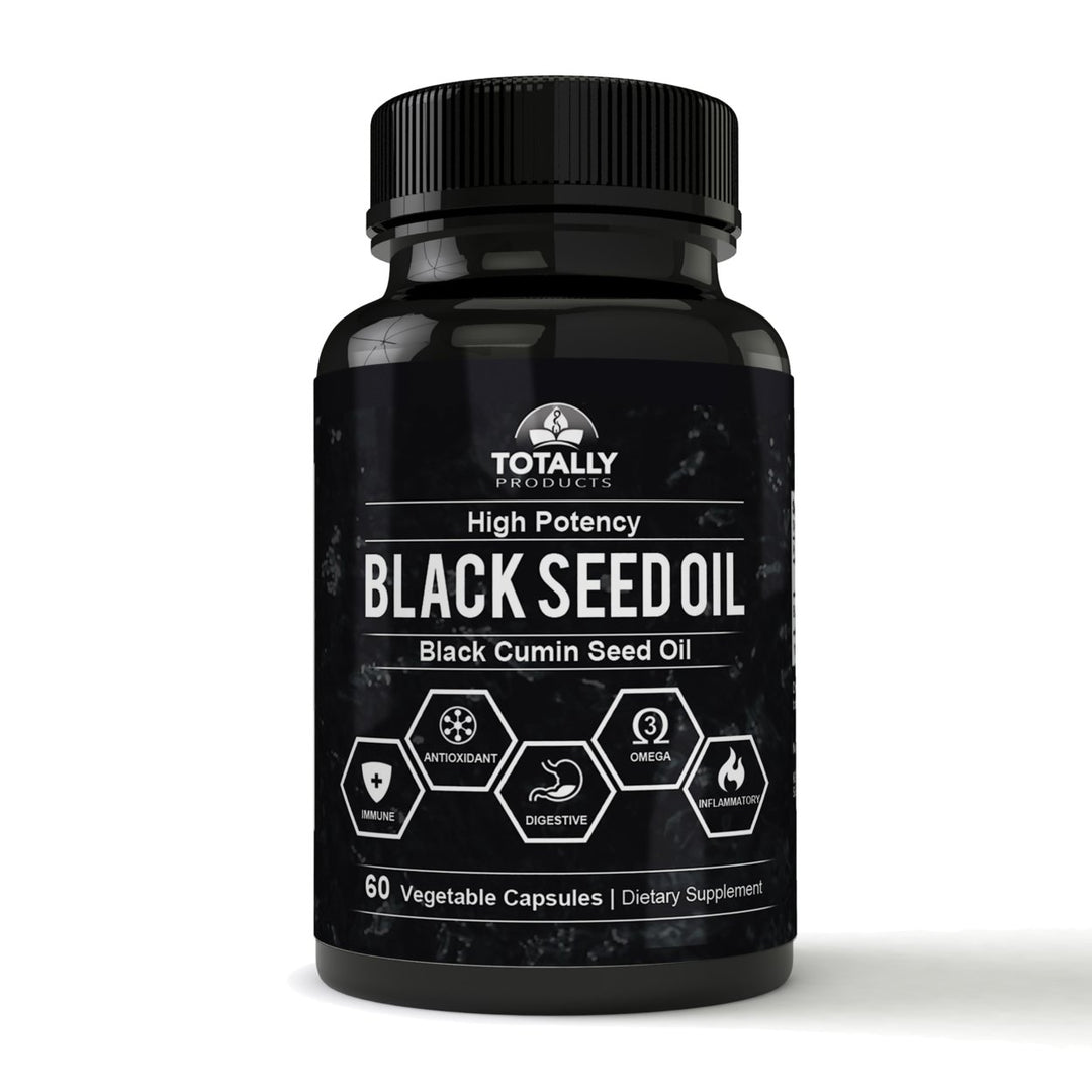 Black Seed Oil Total Test Testosterone Booster Capsules Health Supplement Combo Image 4