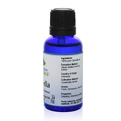 Citronella (Cymbopogon Winterianu) Essential Oil - 100% Pure Natural and Kosher - 1 fl oz Bottle Image 6