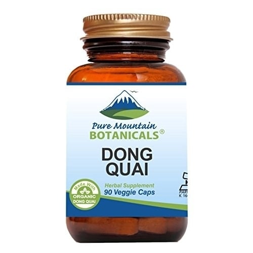 Dong Quai Capsules - 90 Kosher Vegan Caps with 500mg Organic Dong Quai Root Image 1