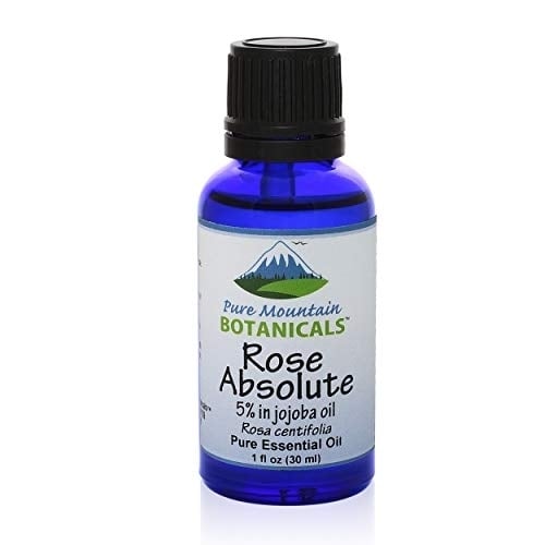 Rose Absolute Essential Oil (5% Rosa Centifolia) in Jojoba Oil - 100% Pure Natural and Kosher - 1 fl oz Bottle Image 1