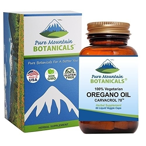 High Potency Wild Oregano Oil - 120 Vegetarian Capsules  510mg Mediterranean Oil of Oregano (70% Carvacrol) by Pure Image 7