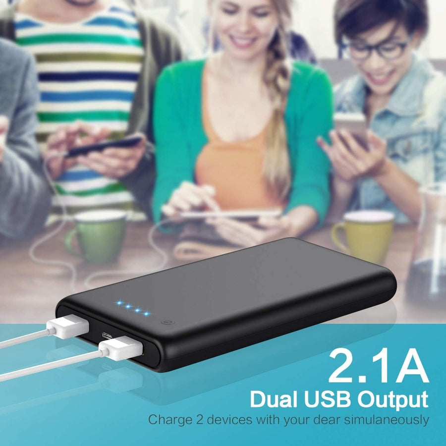 Portable Charger Power Bank 26800mAh Upgraded Ultra-High Capacity External Battery Packs with 4 LED Indicator 2 Output Image 1
