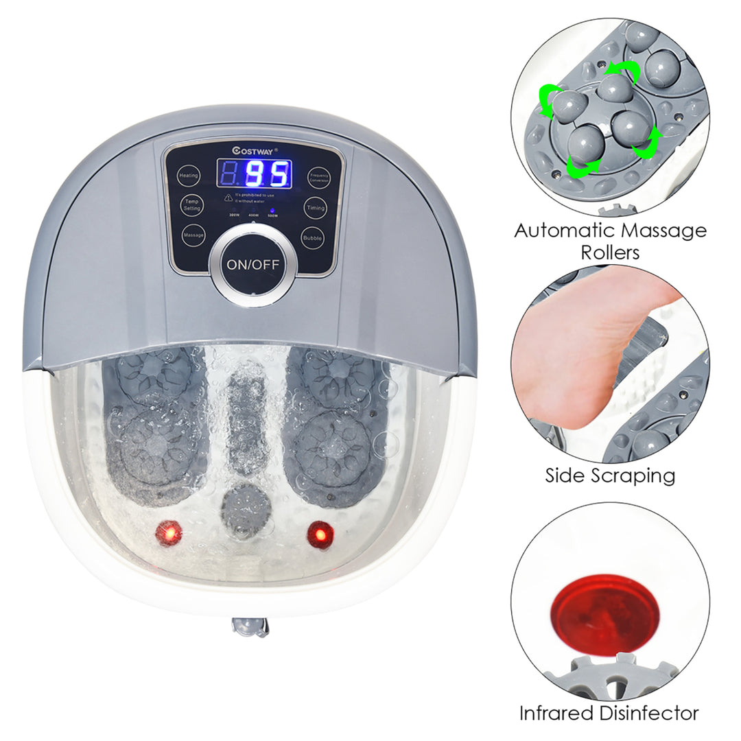 Portable Multi-function Electric Foot Spa Bath Shiatsu Roller Motorized Massager Image 6