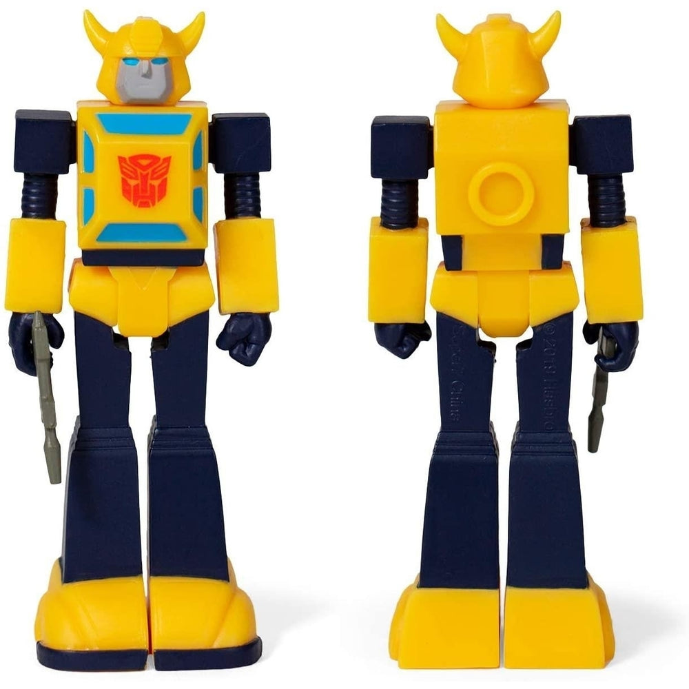 Transformers Bumblebee ReAction Figure Retro Themed Autobot Plastic Super7 Image 2