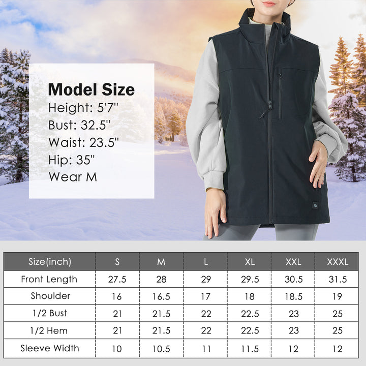 Goplus Electric USB Heated Vest Unisex Warm Thermal Sleeveless Jacket No Battery Black Image 10