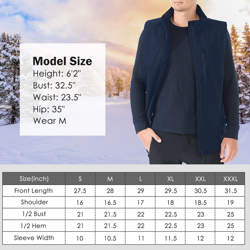 Goplus Electric USB Heated Vest Unisex Warm Thermal Sleeveless Jacket No Battery Navy Image 2