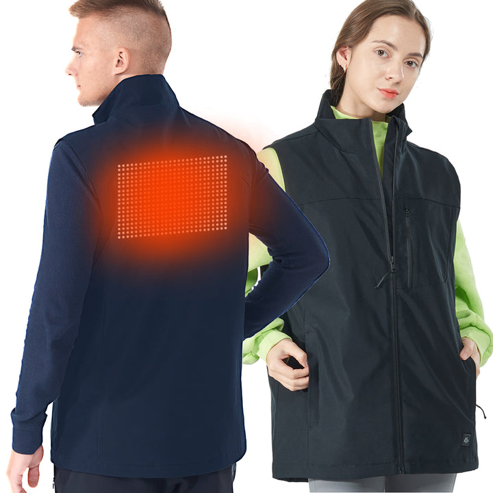 Goplus Electric USB Heated Vest Unisex Warm Thermal Sleeveless Jacket No Battery Navy Image 10