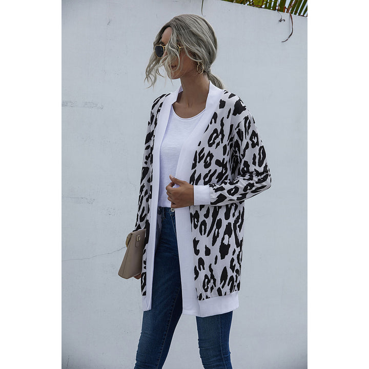 Playful Personality Animal Print Cardigan Image 2