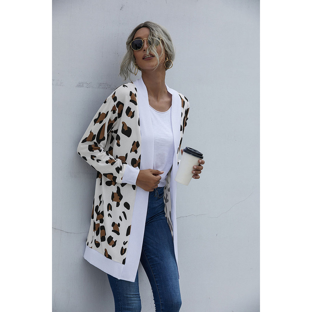 Playful Personality Animal Print Cardigan Image 4