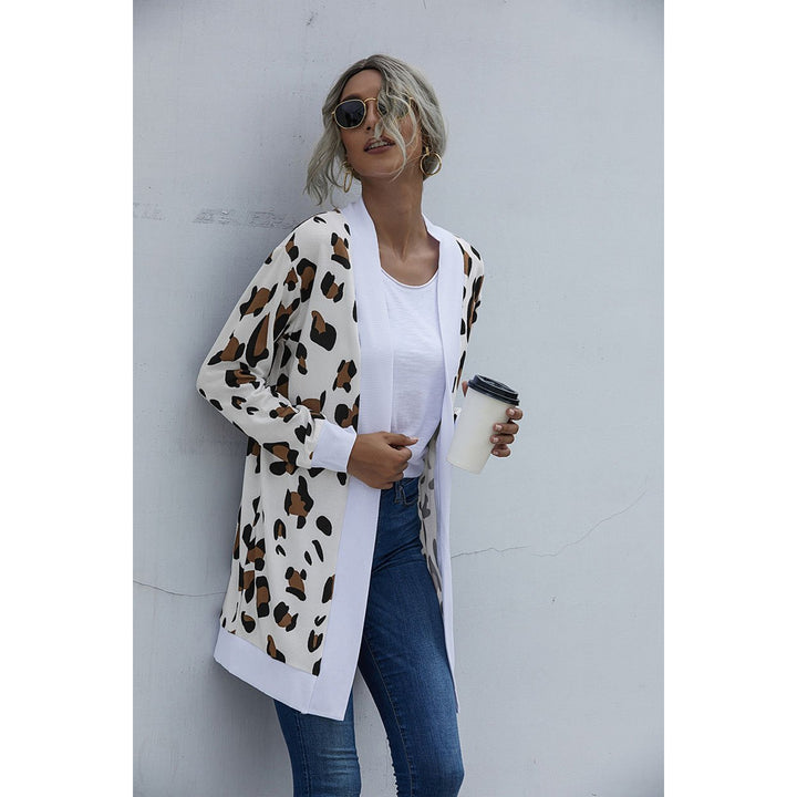 Playful Personality Animal Print Cardigan Image 1