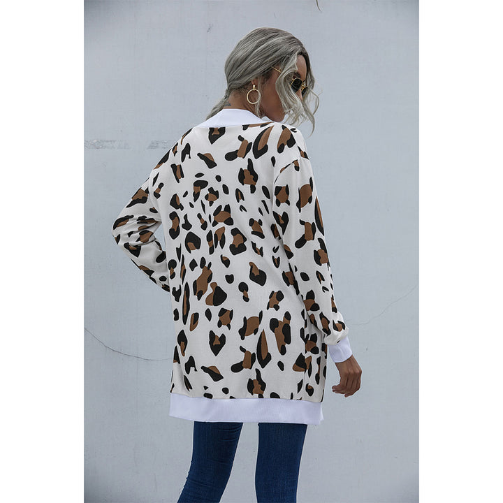 Playful Personality Animal Print Cardigan Image 6