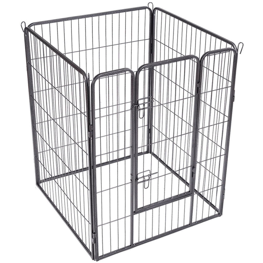 40 8 Metal Panel Heavy Duty Pet Playpen Dog Exercise Pen Cat Fence Safety Gate Image 4