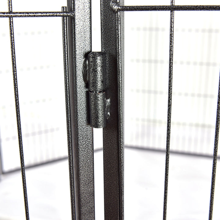 40'' 8 Panel Pet Puppy Dog Playpen Door Exercise Kennel Fence Metal Image 4