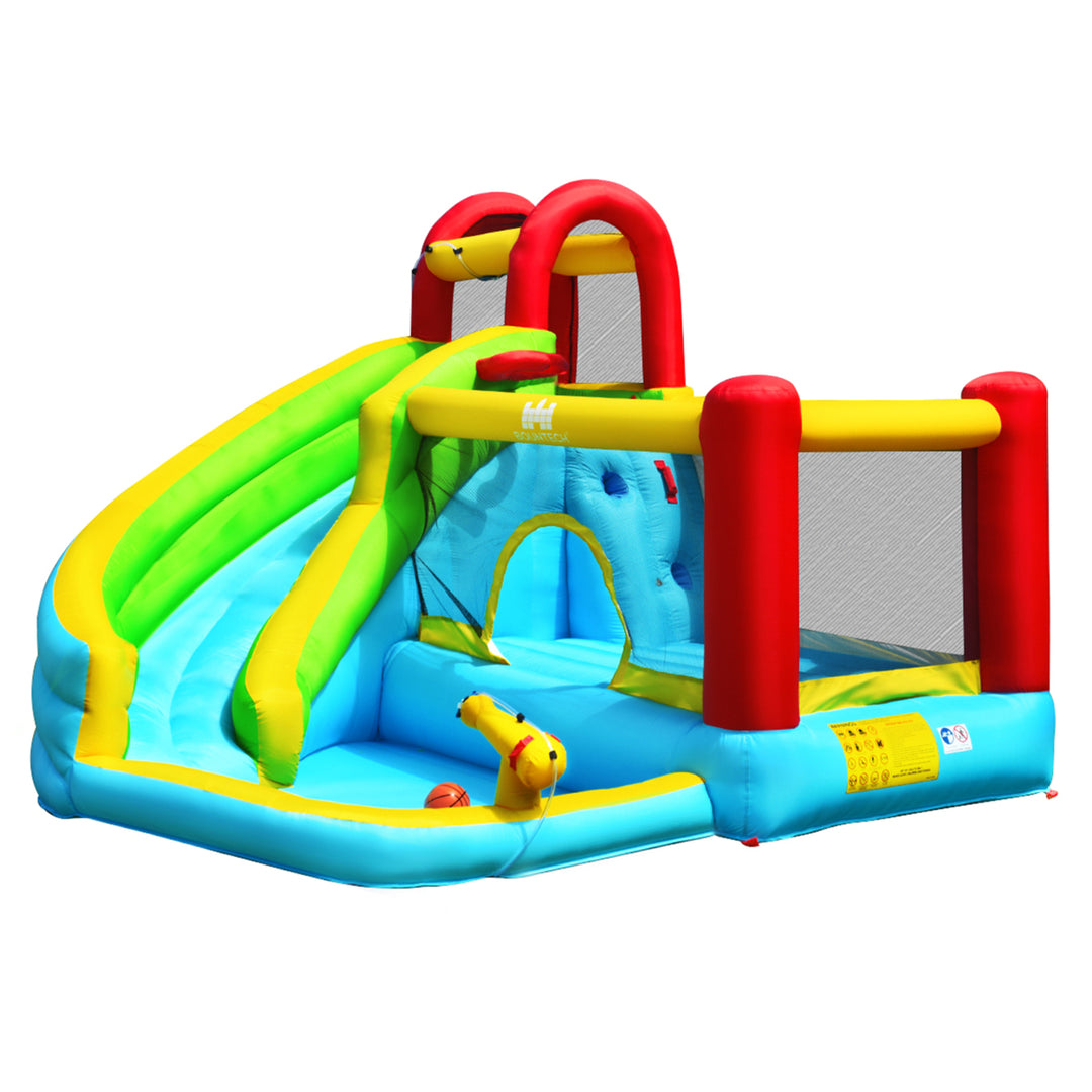 Inflatable Kids Water Slide Jumper Bounce House Splash Water Pool W/ 735W Blower Image 4