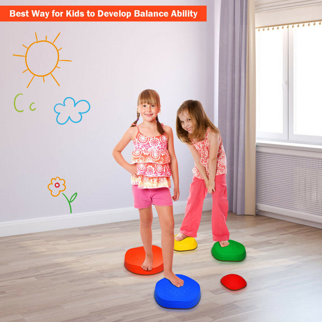 5pcs Kids Balance Stepping Stones Indoor and Outdoor Coordination and Balance Toy Image 4