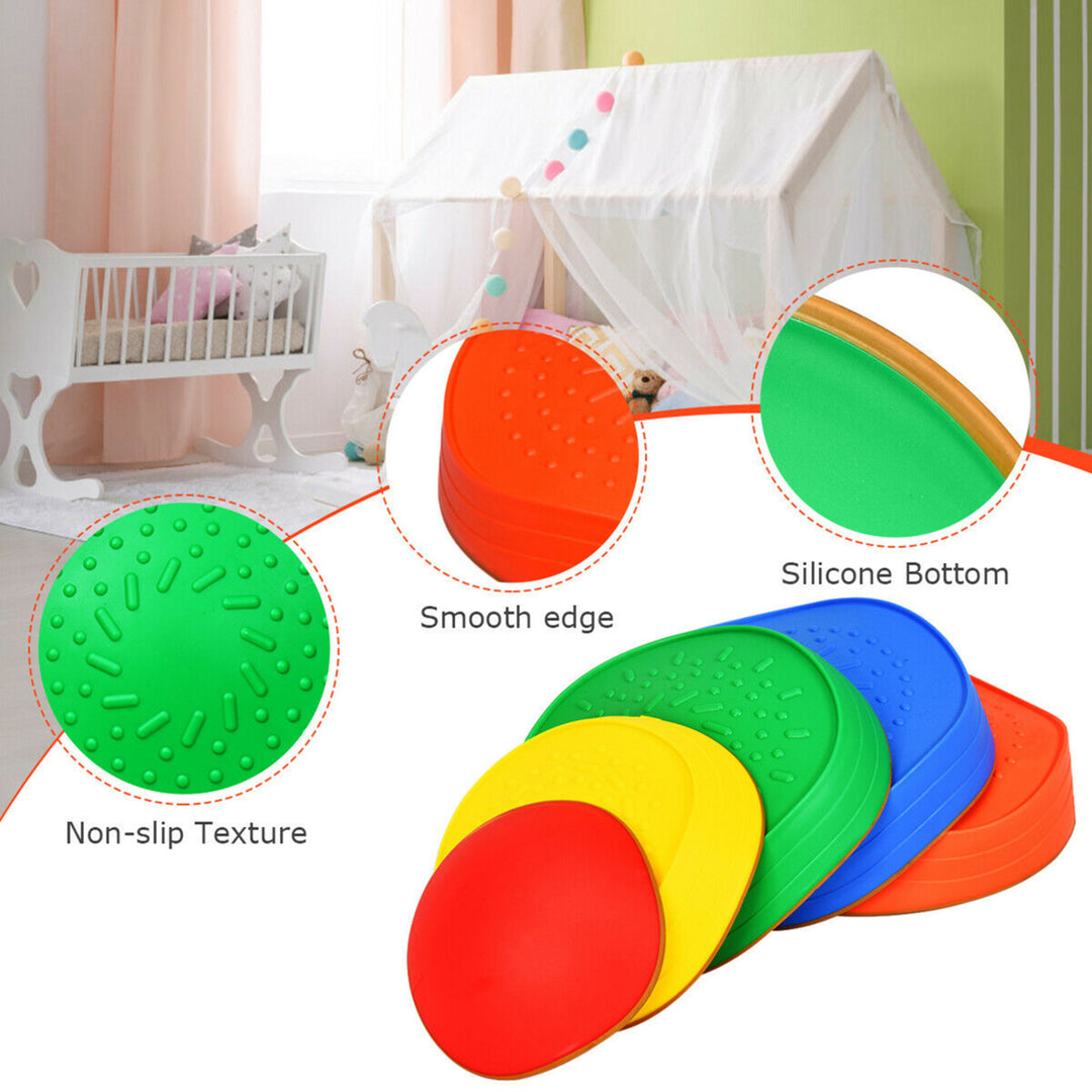 5pcs Kids Balance Stepping Stones Indoor and Outdoor Coordination and Balance Toy Image 9