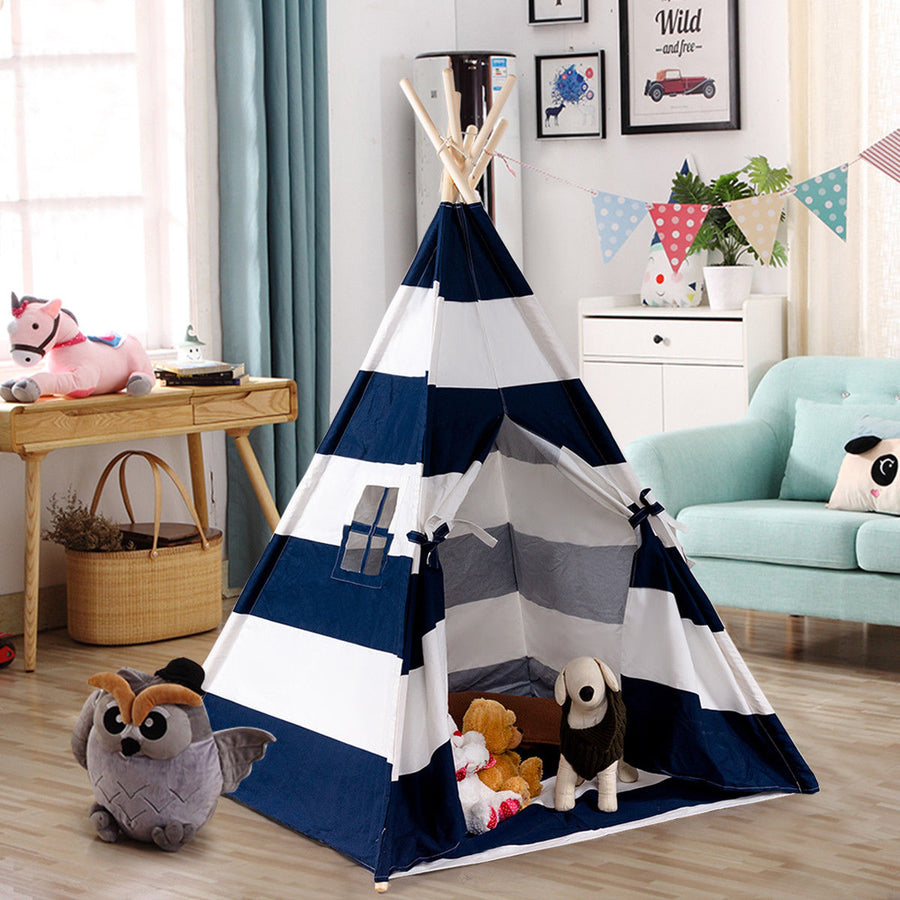 Portable Play Tent Teepee Children Playhouse Sleeping Dome w/Carry Bag Image 1