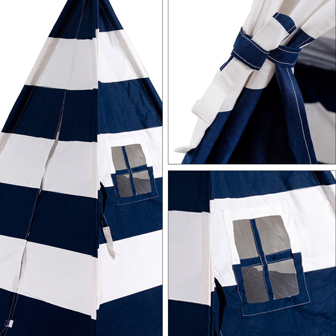 Portable Play Tent Teepee Children Playhouse Sleeping Dome w/Carry Bag Image 8