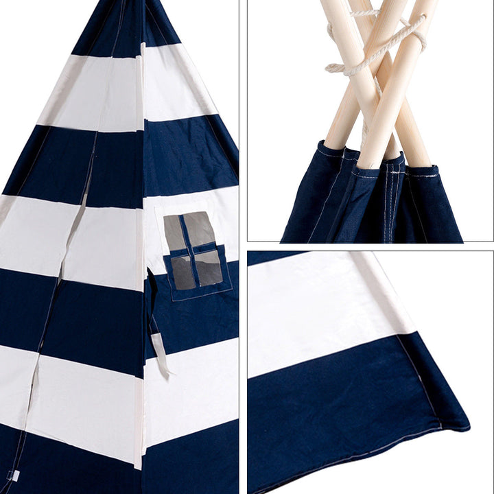 Portable Play Tent Teepee Children Playhouse Sleeping Dome w/Carry Bag Image 9