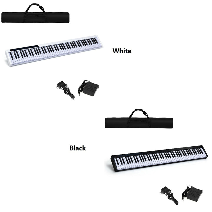 88 Key Portable Full Size Digital Piano MIDI Keyboard w/ Pedal Image 1