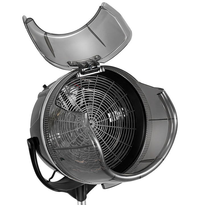 Adjustable Stand Up Hood Floor Hair Bonnet Dryer Rolling Base Salon Wheels Image 9