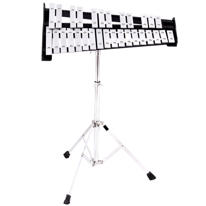 Percussion Glockenspiel Bell Kit 30 Notes w/ Practice Pad +Mallets+Sticks+Stand Image 10