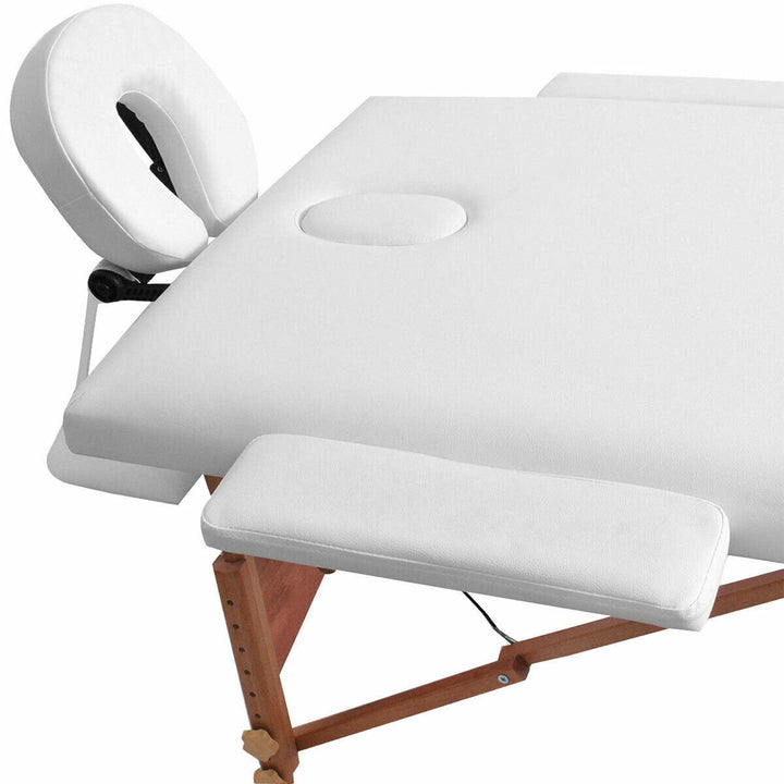 84"l Portable Massage Table Facial SPA Bed Tattoo W/free Carry Case (White) Image 8