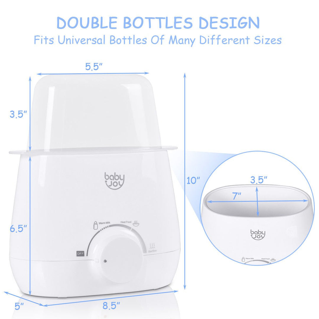Baby-Joy Portable 3-IN-1 Baby Bottle Warmer Steam Sterilizer Food Breastmilk Heater Image 6