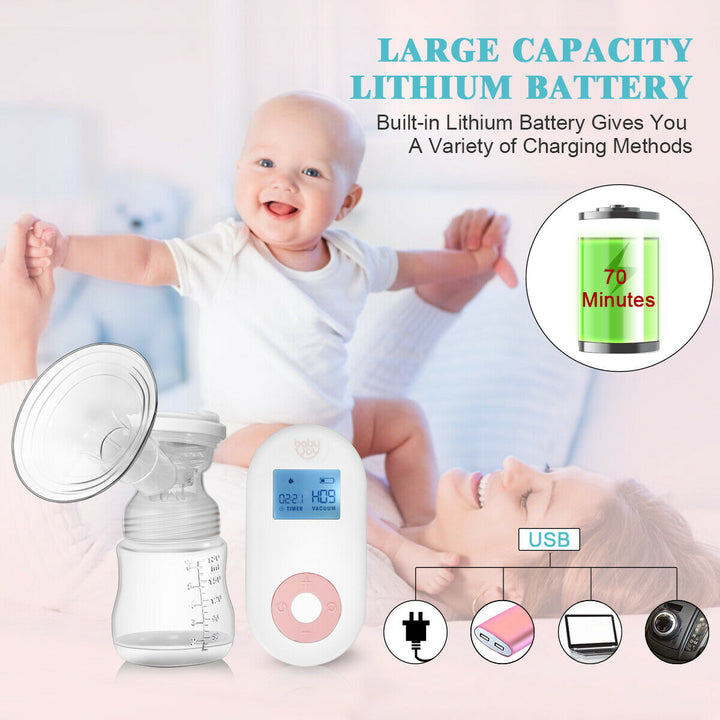 Electric Double Breast Pump Breast Pump Portable Dual Suction Nursing Breastfeeding Pump Image 6