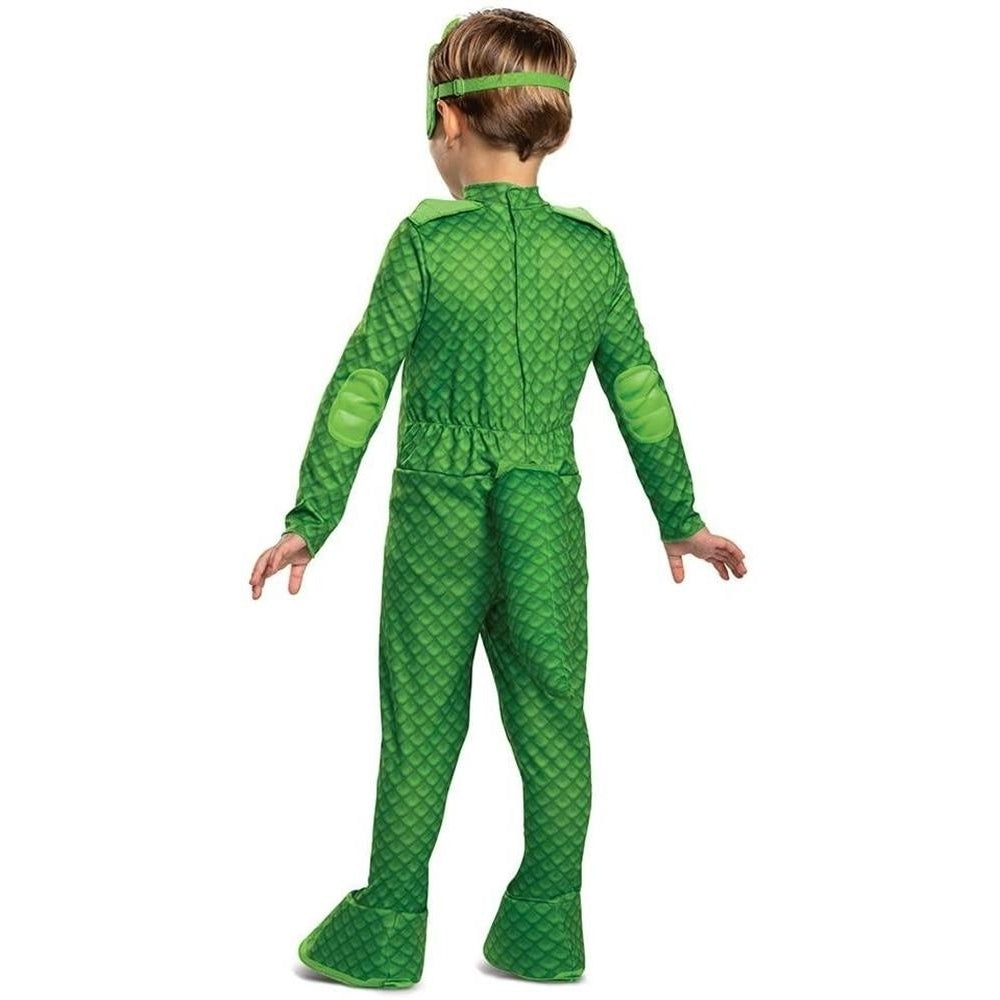 PJ Masks Gekko Deluxe Light-Up Toddler size S 2T Kids Costume Disguise Image 2