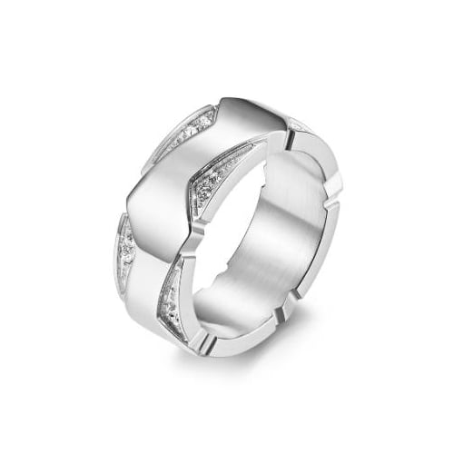 Popular style plated steel Popular style ring Image 2