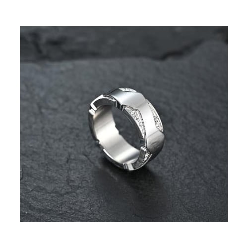 Popular style plated steel Popular style ring Image 3