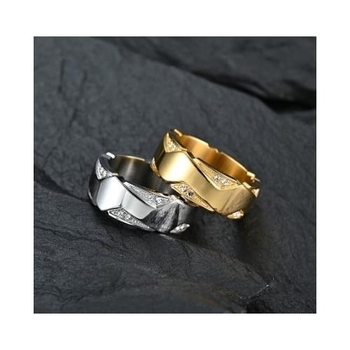 Popular style plated steel Popular style ring Image 4